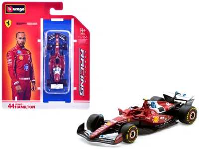 Bburago Ferrari Sf-25 #44 Lewis Hamilton Formula One F1 World Championship (2025) "formula Racing" Series 1/ In Red
