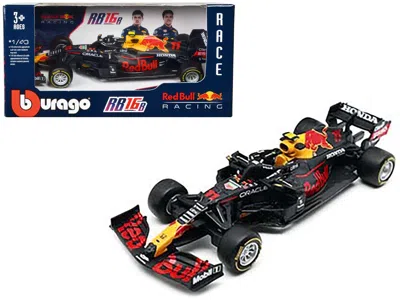 Bburago Honda Rb16b #11 Sergio Perez "red Bull Racing" Formula One F1 World Championship (2021) 1/43 Diecast In Black