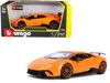 Bburago Lamborghini Huracan Performante Orange Metallic 1/24 Diecast Model Car By  In Orange