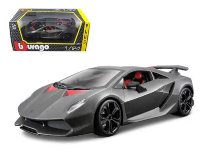 Bburago Lamborghini Sesto Elemento Matt Grey 1/24 Diecast Car Model By  In Gray