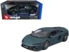 Bburago Lamborghini Temerario Matt Blue Metallic 1/18 Diecast Model Car By  In Green