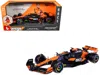 Bburago Mclaren Mcl38 #81 Oscar Piastri "okx" Formula One F1 "miami Gp" (2024) With Driver Figure "race" Ser In Orange