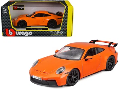 Bburago Porsche 911 Gt3 Orange 1/24 Diecast Model Car By