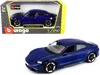 Bburago Porsche Taycan Turbo S Blue Metallic 1/24 Diecast Model Car By