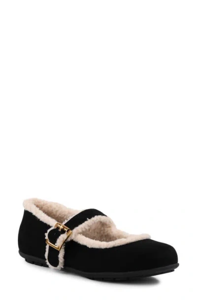 Bc Footwear Adorable Faux Shearling Slipper In Black
