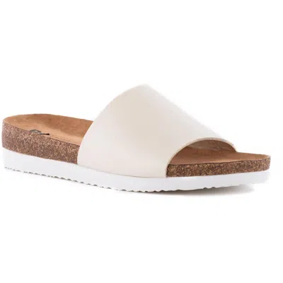Bc Footwear Get Going Womens Cork Faux Leather Slide Sandals In Multi