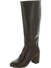 Bc Footwear Make An Impact Womens Block Heel Pull On Knee-high Boots In Brown