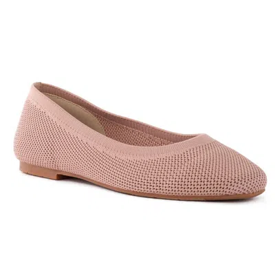 Bc Footwear Next Chapter Womens Knit Leopard Ballet Flats In Multi