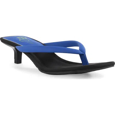 Bc Footwear Riptide Kitten Heel Sandal In Blue