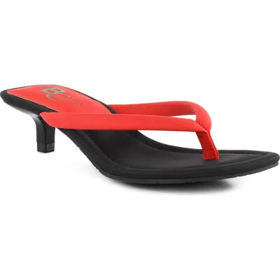 Bc Footwear Riptide Kitten Heel Sandal In Multi