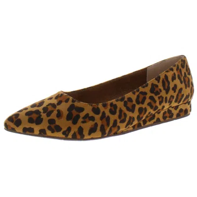 Bc Footwear Role Model Womens Vegan Suede Low Heel Flats In Multi