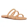 Bc Footwear Side Hustle Womens Cushioned Footbed Faux Leather Slide Sandals In Multi