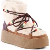 Bc Footwear Sitka Faux Shearling Platform Bootie In Animal Print