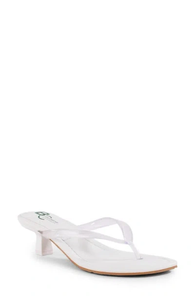 Bc Footwear Starburst Kitten Heel Sandal In White