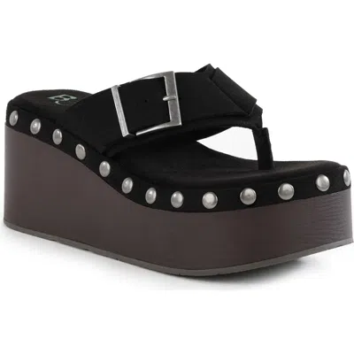 Bc Footwear Starfish Platform Sandal In Black