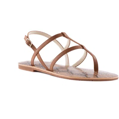 Bc Footwear Super Woman Womens Vegan Leather Slingback Flat Sandals In Multi