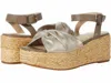 Bc Footwear Winning Espadrille Sandals In Gold Distressed Metallic In Multi