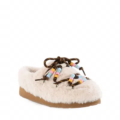 Bc Footwear Women's Majestic Crown Mule In Natural V-fur In White