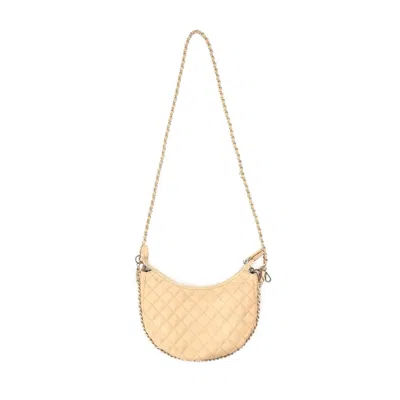 Bc Handbags Clifton Quilted Crossbody In Beige In Sand