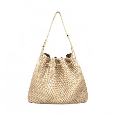 Bc Handbags Kara Woven Bag In Champagne In Brown