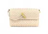 Bc Handbags Portia Woven Clutch In Beige In Sand