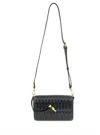 Bc Handbags Portia Woven Clutch In Black In Black