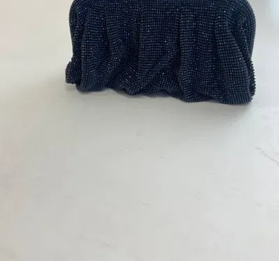 Bc Handbags Rhinestone Envy Clutch In Blue