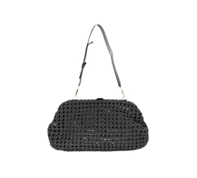 Bc Handbags Women's Braided Weave Clutch Bag In Black