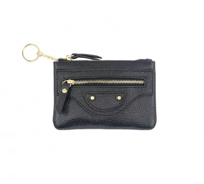 Bc Handbags Women's Ciaga Leather Zippered Card Case In Black
