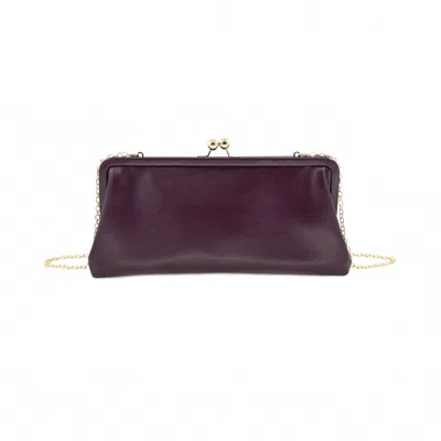 Bc Handbags Women's Downtown Clutch Bag In Burgundy In White