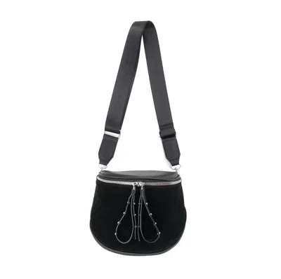 Bc Handbags Women's Faux Suede Crossbody Bag In Black