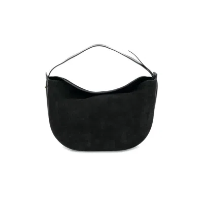 Bc Handbags Women's Genuine Suede Crossbody Hobo Bag In Black