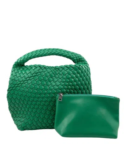 Bc Handbags Women's Lacey Mini Hobo Bag In Emerald In Gold