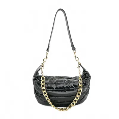 Bc Handbags Women's Puffer Handbag With 3 Straps In Black