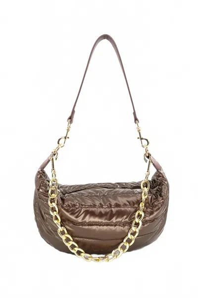 Bc Handbags Women's Puffer Handbag With 3 Straps In Brown