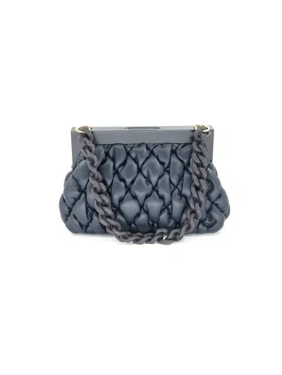 Bc Handbags Women's Quilted Shoulder Bag In Navy In Blue