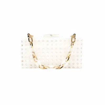Bc Handbags Women's Seychelles Box Clutch Bag In White
