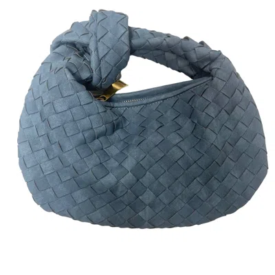 Bc Handbags Women's Small Woven Hobo Bag In Dark Blue