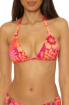 Bca By Rebecca Virtue Copacabana Reversible Triangle Bikini Top In Multi