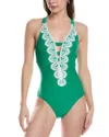 Bca By Rebecca Virtue Plunge One-piece In Green