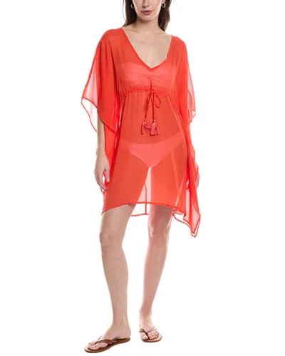 Bca By Rebecca Virtue Sheer Tunic Cover-up In Orange