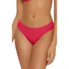 Bca By Rebecca Virtue Shirred Bikini Bottoms In Red