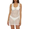 Bca Fishnet Cover-up Mini Sundress