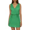 Bca Holly Slub Cover-up Dress In Green