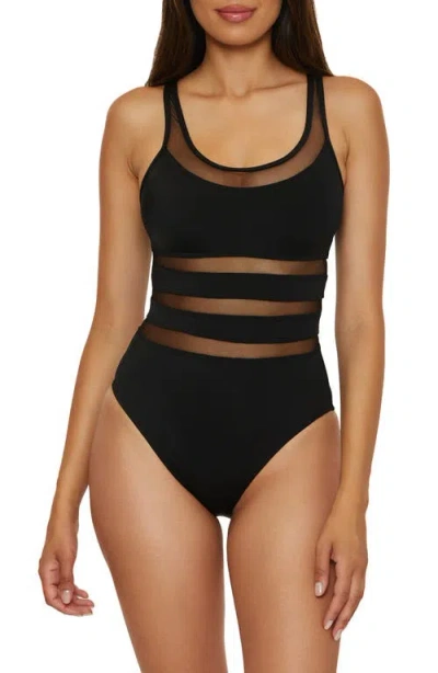 Bca Mesh Inset One-piece Swimsuit