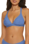 Bca Shirred Halter Bikini Top