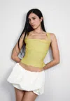 Bcap Imogene Corset In Yellow Polka Dot