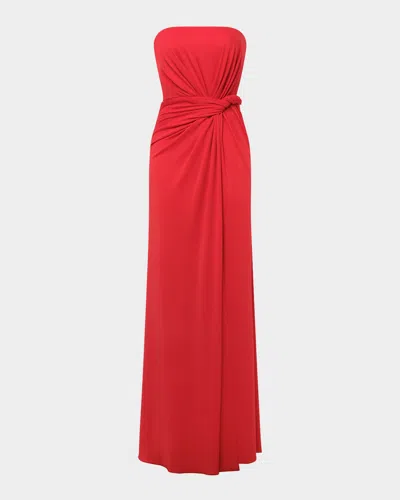 Bcbg Stella Strapless Side-twist Column Gown