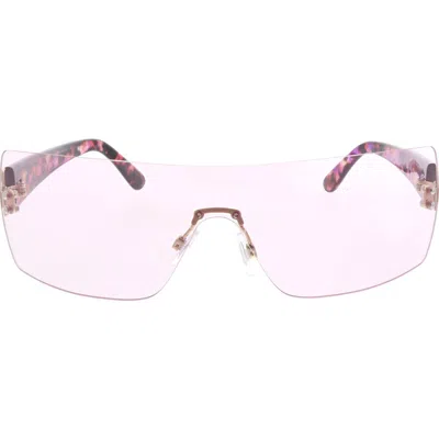 Bcbg 139mm Rimless Wrap Sunglasses