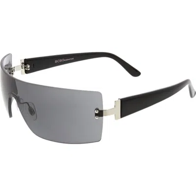 Bcbg 139mm Rimless Wrap Sunglasses